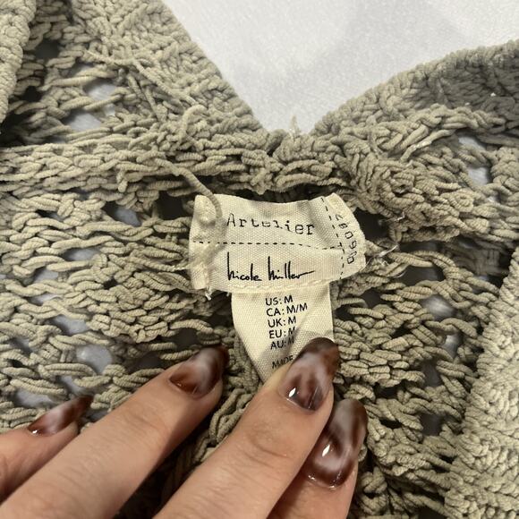 Nicole Miller Womens Sweater Shrug Long Sleeve Open Front Knit M Medium - Picture 5 of 11